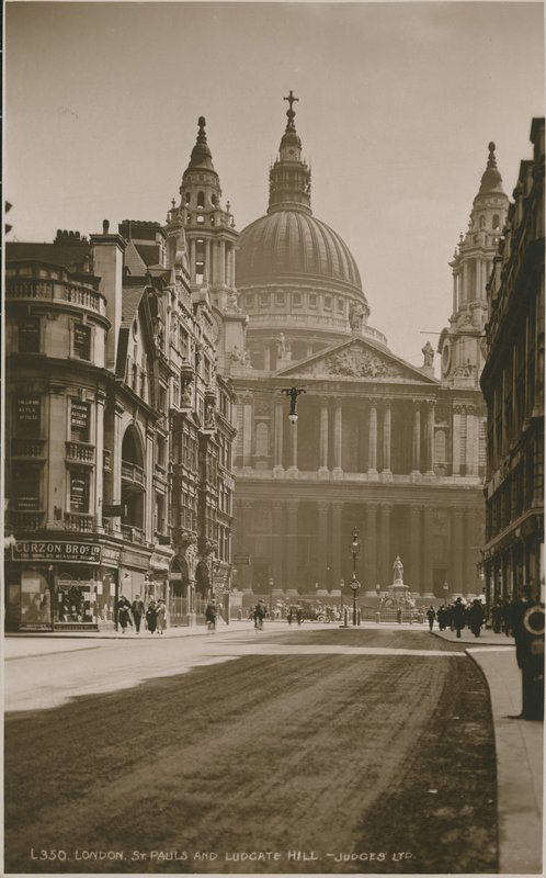 Katedra św. Pawła i Ludgate Hill, Londyn autorstwa English Photographer