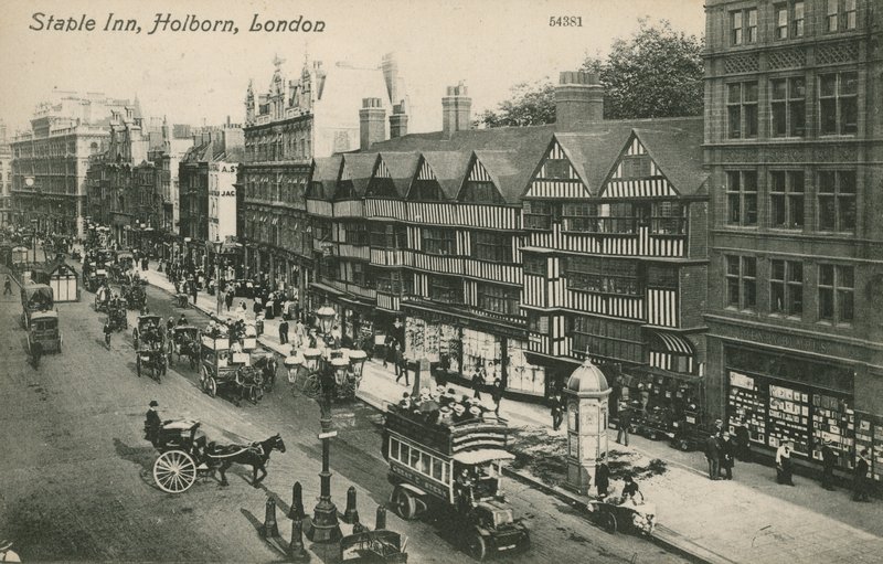 Staple Inn, Holborn, Londyn autorstwa English Photographer