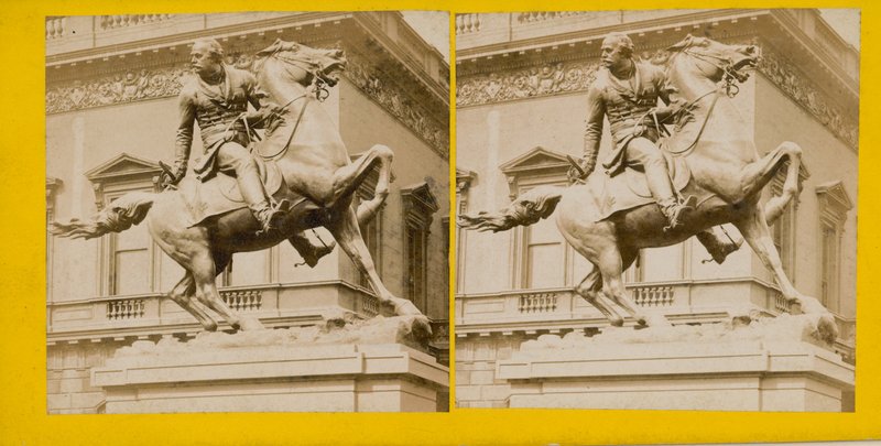 Statua generała Sir Jamesa Outrama dla Kalkuty, obecnie w Waterloo Place, autorstwa JH Foley, RA autorstwa English Photographer