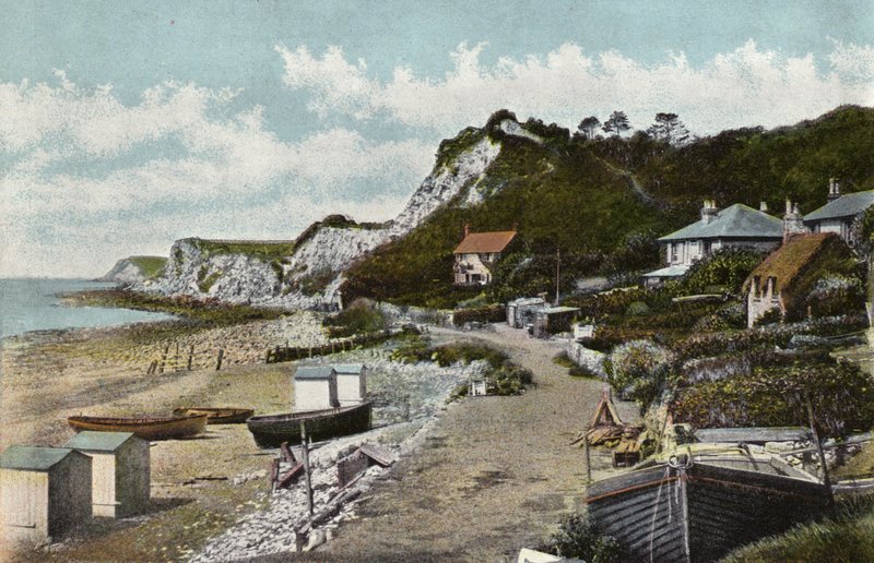 Steephill Cove, niedaleko Ventnor autorstwa English Photographer