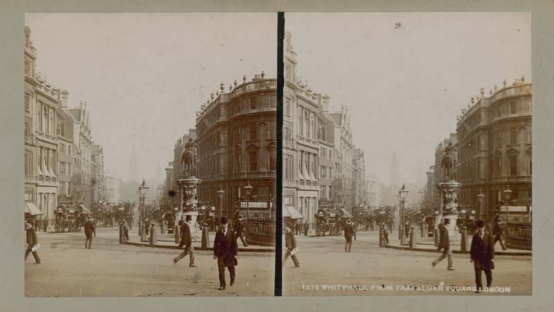 Stereoskopowy obraz Charing Cross autorstwa English Photographer