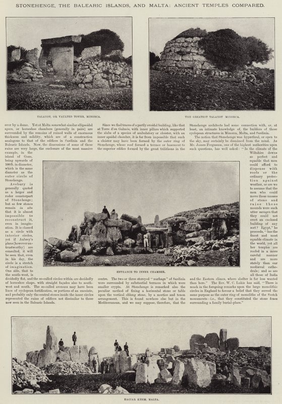 Stonehenge, Baleary i Malta, porównanie starożytnych świątyń autorstwa English Photographer