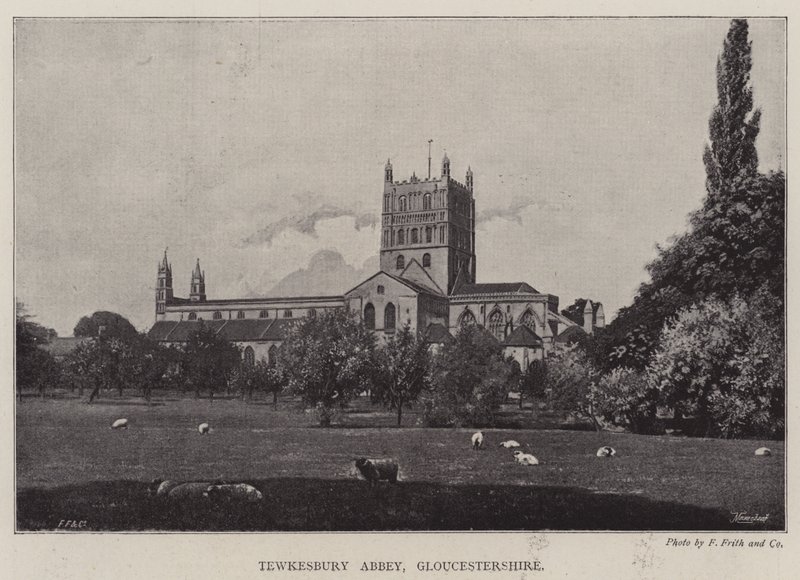 Opactwo Tewkesbury, Gloucestershire autorstwa English Photographer