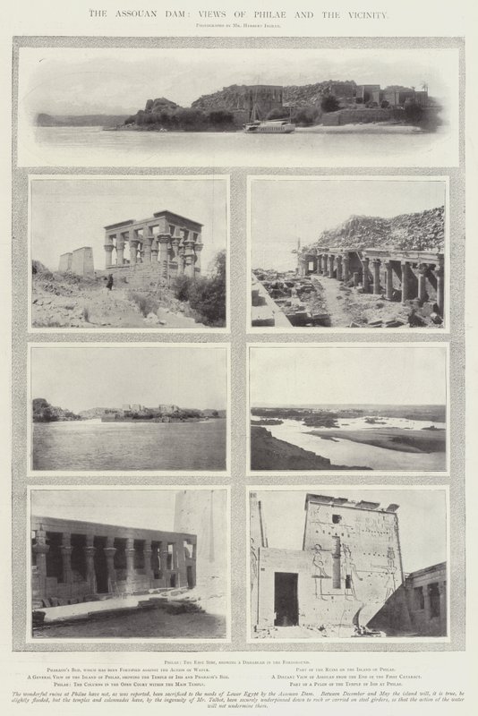 Tama Assouan, widoki na Philae i okolice autorstwa English Photographer