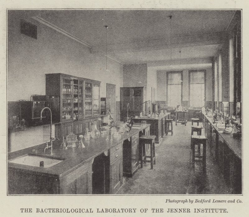 Laboratorium Bakteriologiczne Instytutu Jennera autorstwa English Photographer