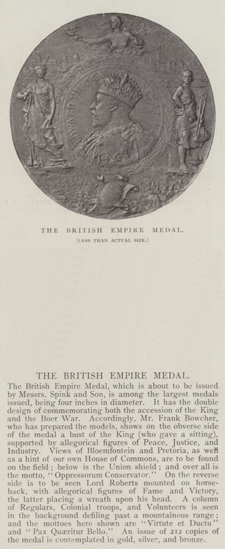 Medal Imperium Brytyjskiego autorstwa English Photographer