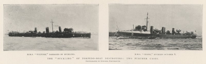 Wyboczenie niszczycieli łodzi torpedowych, dwa kolejne przypadki autorstwa English Photographer