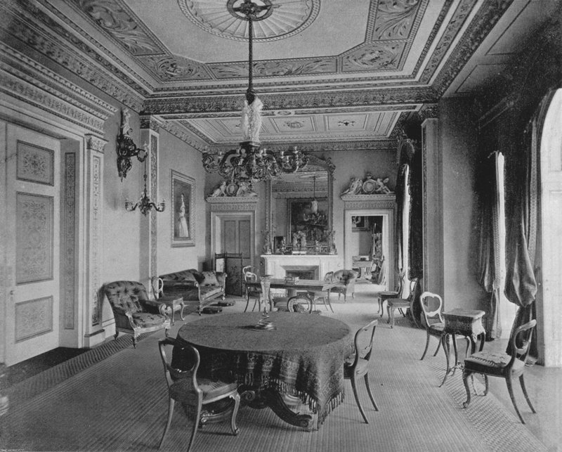 Sala Rady w Osborne (zdjęcie czarno-białe) autorstwa English Photographer