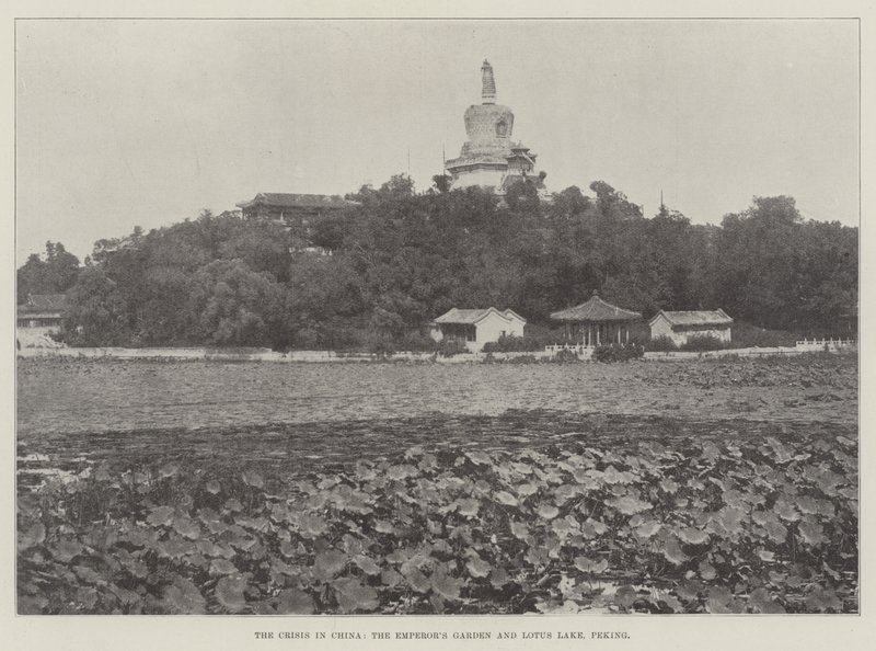 Kryzys w Chinach, Ogród Cesarzy i Jezioro Lotosu, Pekin autorstwa English Photographer
