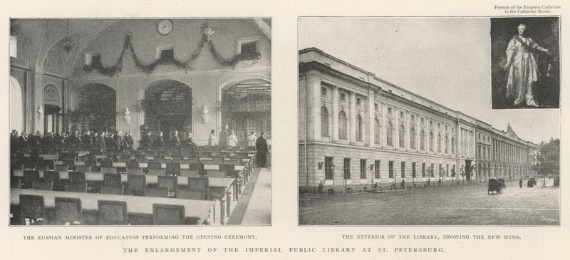 Rozbudowa Cesarskiej Biblioteki Publicznej w Petersburgu autorstwa English Photographer