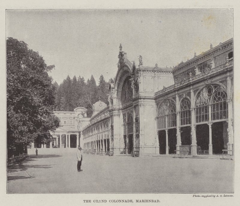 Wielka Kolumnada, Marienbad autorstwa English Photographer