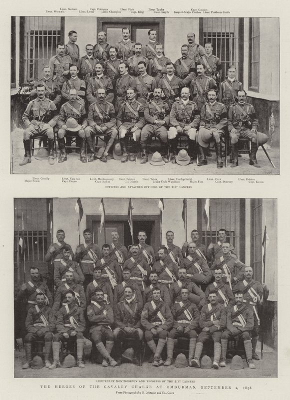 Bohaterowie szarży kawalerii w Omdurmanie, 2 września 1898 r. autorstwa English Photographer