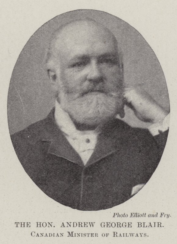 Szanowny Andrew George Blair, kanadyjski Minister Kolei autorstwa English Photographer