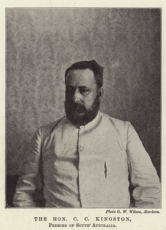 Honorowy C C Kingston, Premier Australii Południowej autorstwa English Photographer