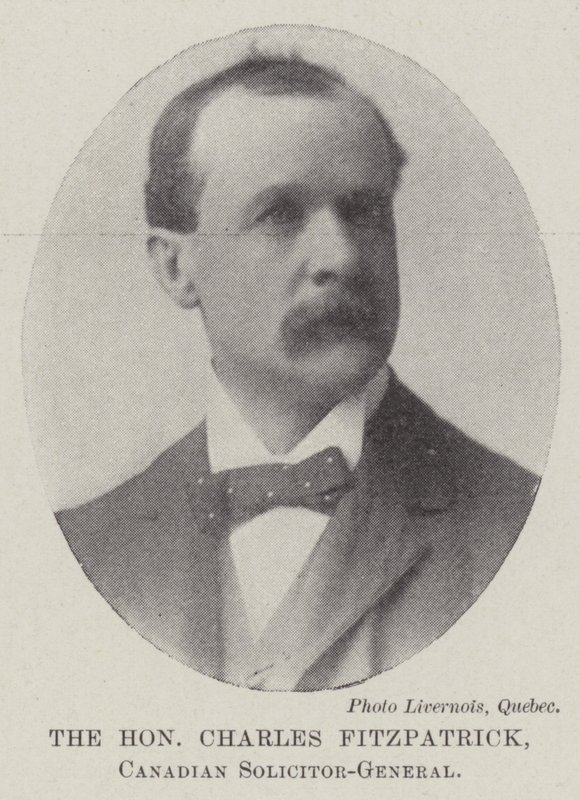 Szanowny Charles Fitzpatrick, kanadyjski prawnik generalny autorstwa English Photographer