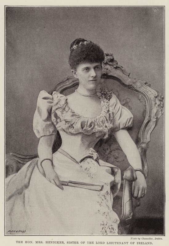 Szanowna Pani Henniker, Siostra Lorda Porucznika Irlandii autorstwa English Photographer