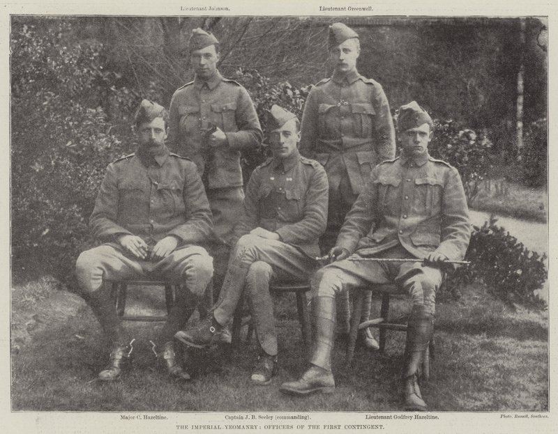 Cesarska Yeomanry, Oficerowie Pierwszego Kontyngentu autorstwa English Photographer