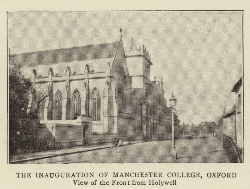 Inauguracja Manchester College w Oksfordzie autorstwa English Photographer