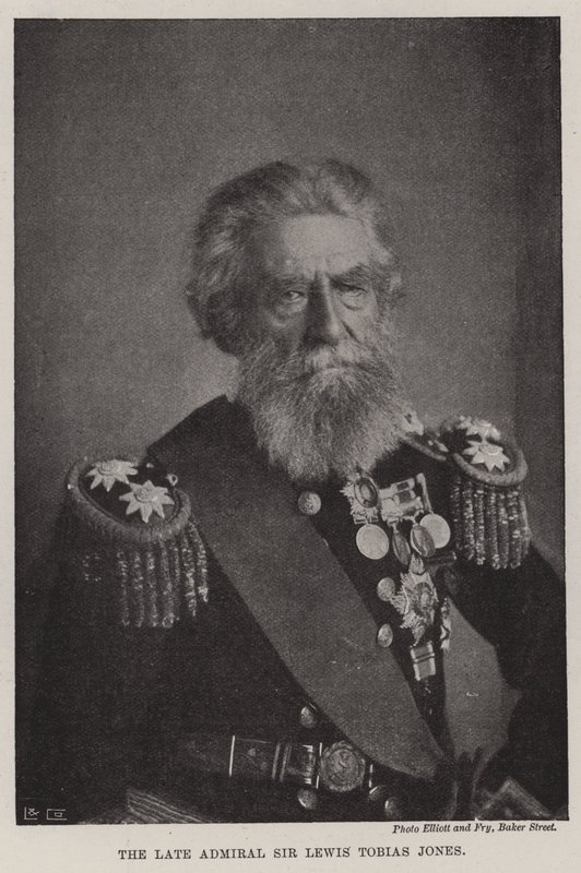 Nieżyjący już admirał sir Lewis Tobias Jones autorstwa English Photographer
