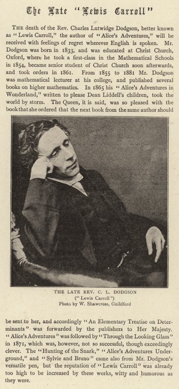 Późny Lewis Carroll autorstwa English Photographer
