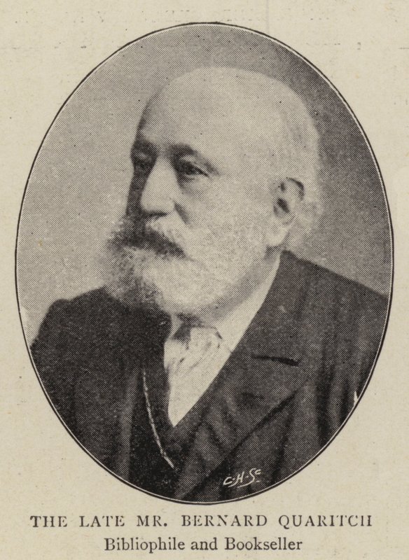 Zmarły pan Bernard Quaritch autorstwa English Photographer