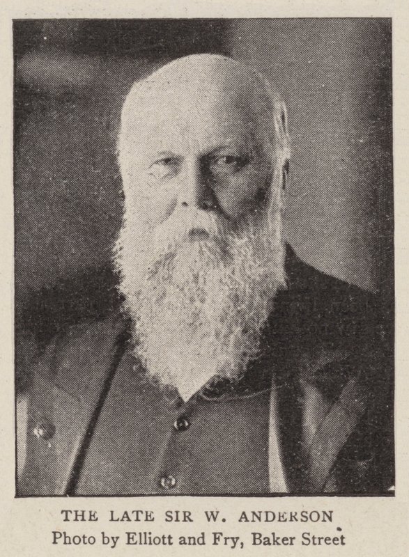 Późny Sir W Anderson autorstwa English Photographer