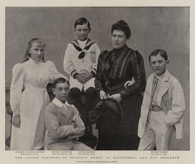 Najnowszy portret księżniczki Henryka Battenberg i jej dzieci autorstwa English Photographer
