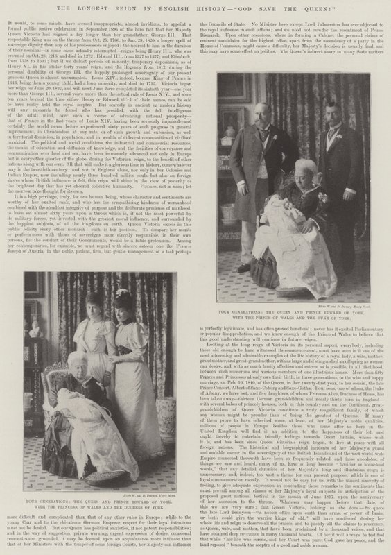 Najdłuższe panowanie w historii Anglii, Boże chroń królową! autorstwa English Photographer