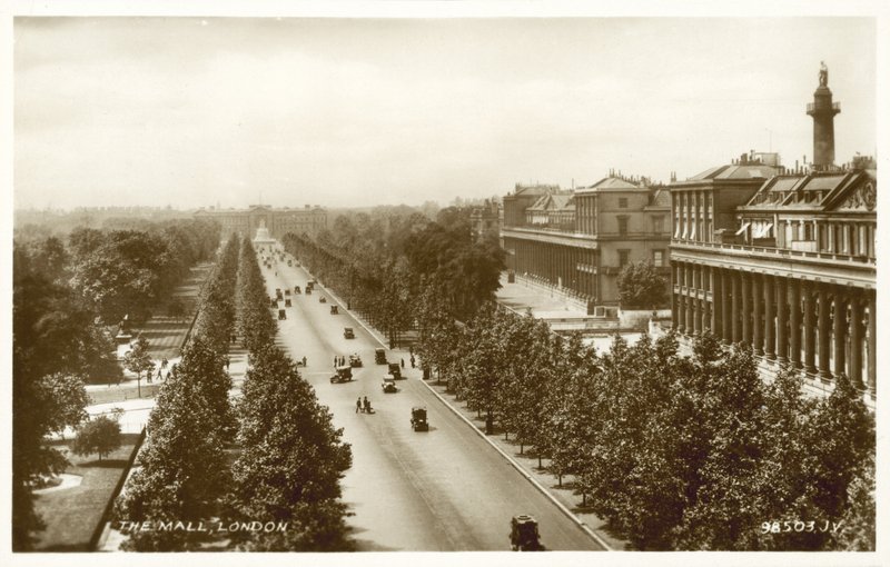 The Mall, Londyn (zdjęcie czarno-białe) autorstwa English Photographer