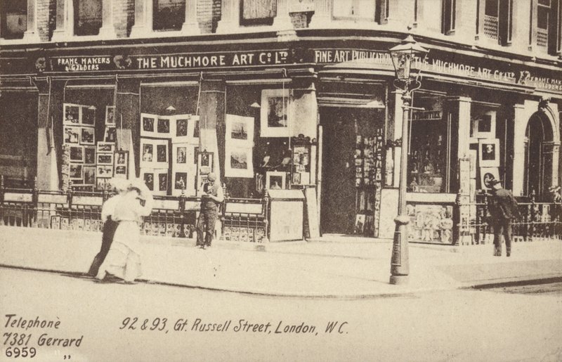 The Muchmore Art Co Ltd, 92 i 93, Great Russell Street, Londyn, W C autorstwa English Photographer