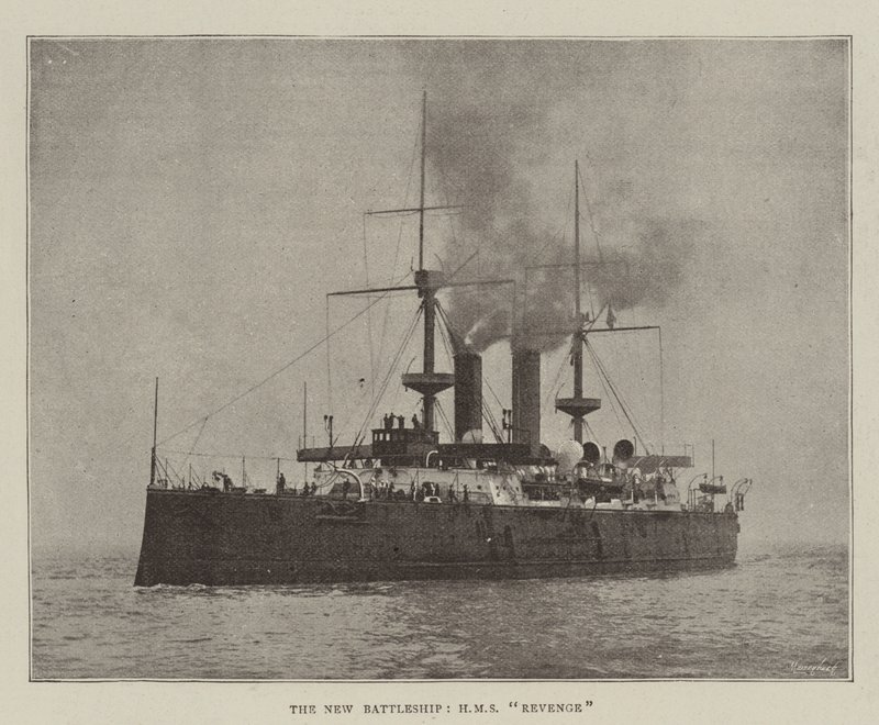 Nowy pancernik, HMS Revenge autorstwa English Photographer