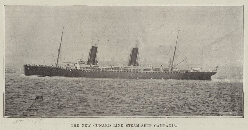 Nowa Kampania parowiec linii Cunard Line autorstwa English Photographer