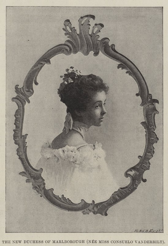 Nowa księżna Marlborough (z domu Miss Consuelo Vanderbilt) autorstwa English Photographer