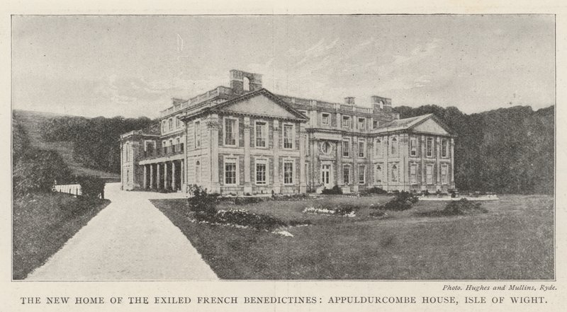 Nowy dom francuskich benedyktynów na wygnaniu, Appuldurcombe House, Isle of Wight autorstwa English Photographer