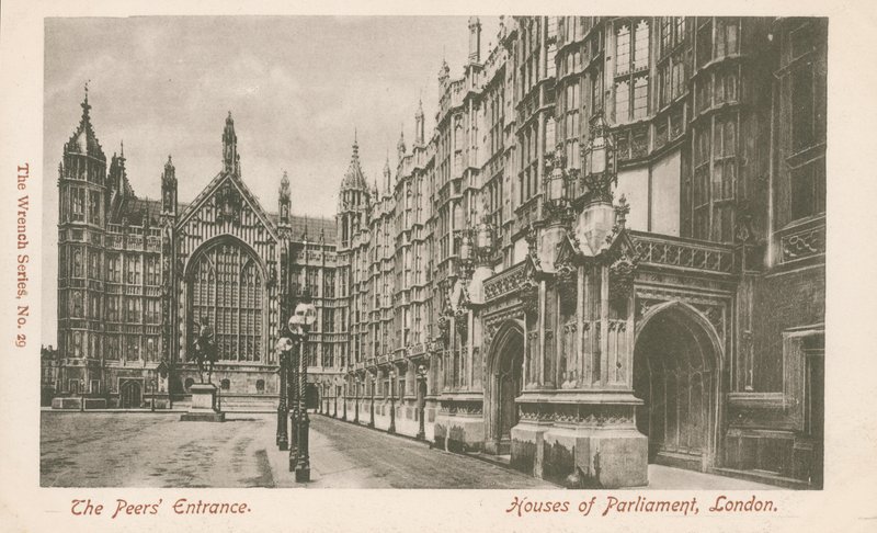 Wejście Peers, Houses of Parliament, Londyn autorstwa English Photographer