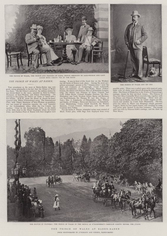 Książę Walii w Baden-Baden autorstwa English Photographer