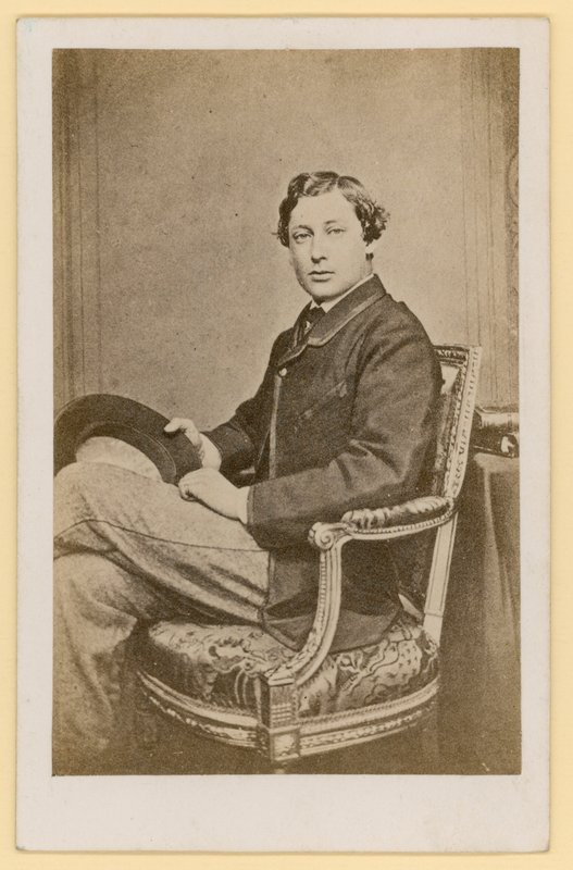 Książę Walii, przyszły król Edward VII (zdjęcie czarno-białe) autorstwa English Photographer