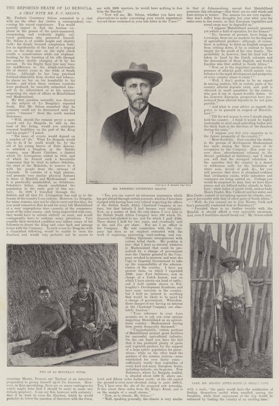 Zgłoszona śmierć Lo Bengula autorstwa English Photographer