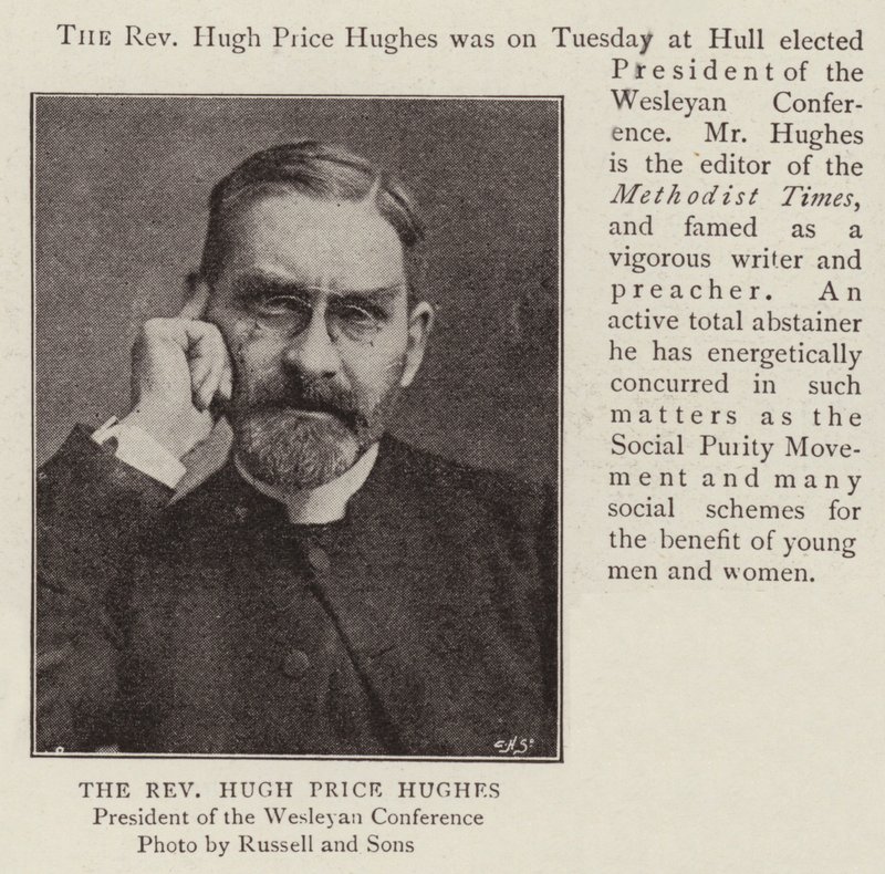 Wielebny Hugh Price Hughes autorstwa English Photographer