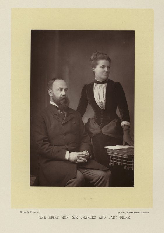 Jaśnie Wielmożny Pan Sir Charles i Lady Dilke autorstwa English Photographer