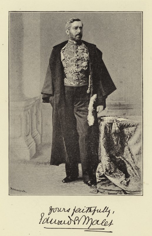Prawy Szanowny Sir Edward Malet, GCB, Ambasador Jej Królewskiej Mości na Dworze Niemiec autorstwa English Photographer