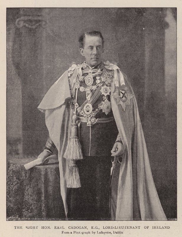 Szanowny hrabia Cadogan, KG, Lord-Porucznik Irlandii autorstwa English Photographer