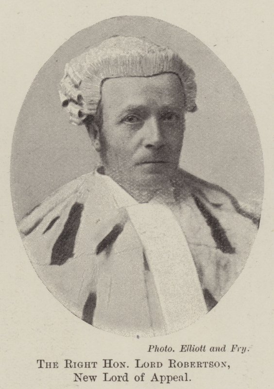 Szanowny Lord Robertson, Nowy Lord of Appeal autorstwa English Photographer