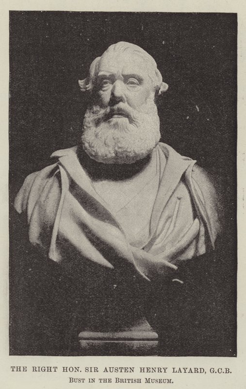 Szanowny Sir Austen Henry Layard, GCB, Bust in the British Museum autorstwa English Photographer
