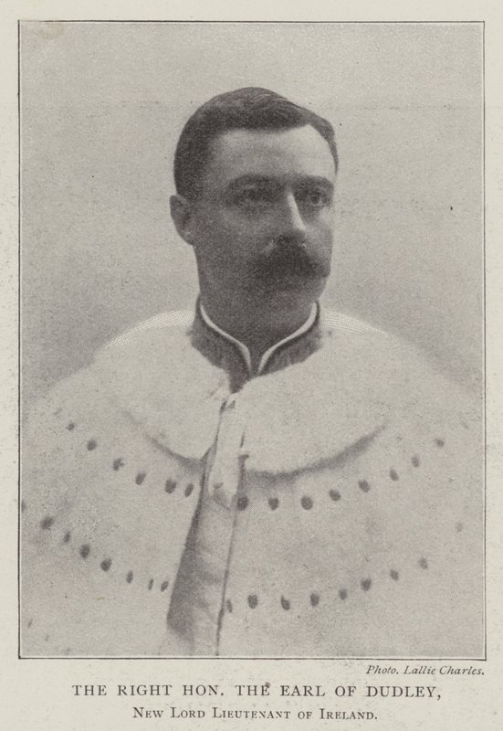 Szanowny hrabia Dudley, nowy lord porucznik Irlandii autorstwa English Photographer