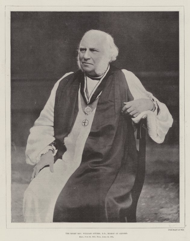 Właściwy wielebny William Stubbs, DD, biskup Oksfordu autorstwa English Photographer