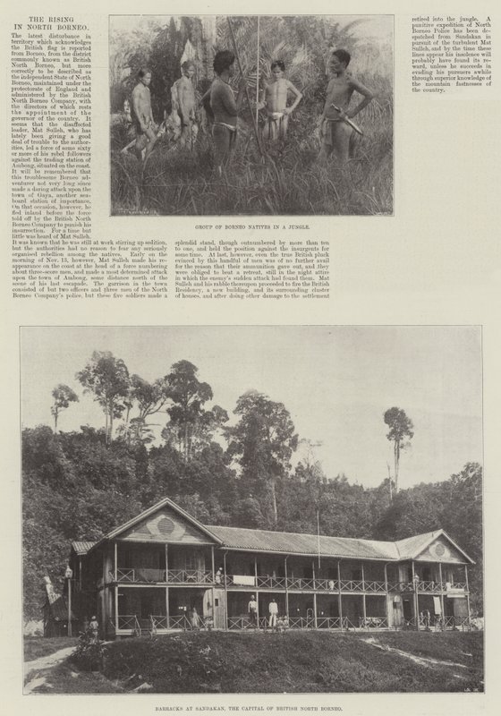 Powstanie na Północnym Borneo autorstwa English Photographer