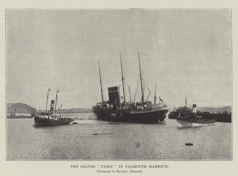 Ocalony Paryż w Falmouth Harbour autorstwa English Photographer