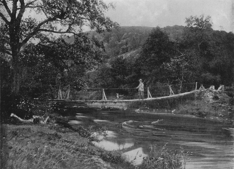 Drżący most, Llandrindod Wells autorstwa English Photographer