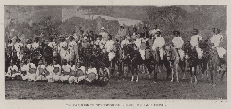 Somalilandzkie ekspedycje karne, grupa somalijskich plemion autorstwa English Photographer